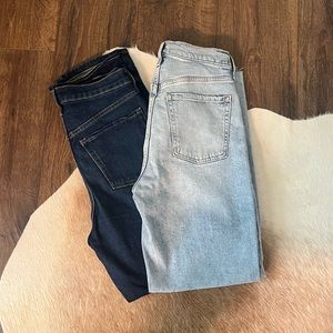 *2 Pair* Old Navy Sky-Hi Straight Jeans